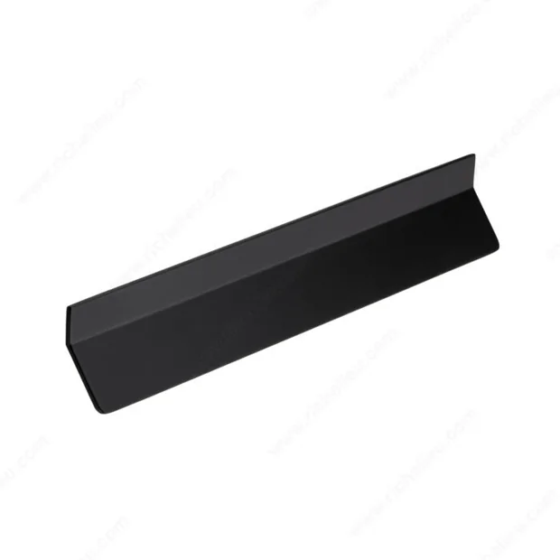 Matte black edge pull