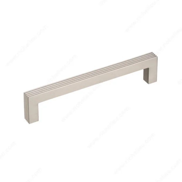 Satin nickel bar pull