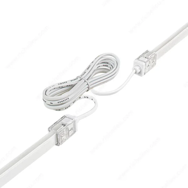 LED strip with connectors