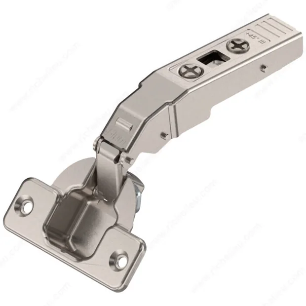 Angled application hinge