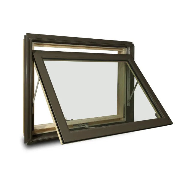 Clad-wood awning