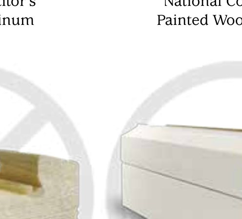 Painted wood sash cutaway, for comparison