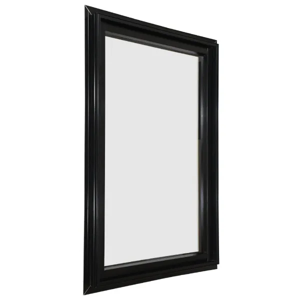 Black fixed window